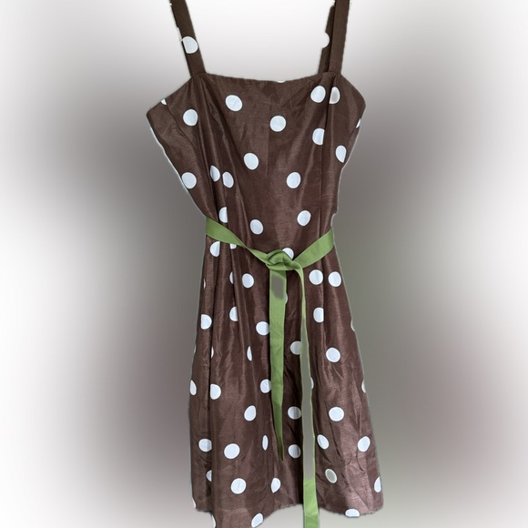 Jessica Howard brown polka dot dress! NWT - Picture 1 of 11
